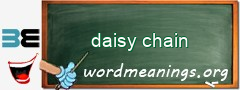 WordMeaning blackboard for daisy chain